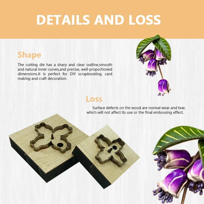 Large And Small Bell Flower Leather Knife Mold Convenient Quick Simple Cutting Template for Leather Craft