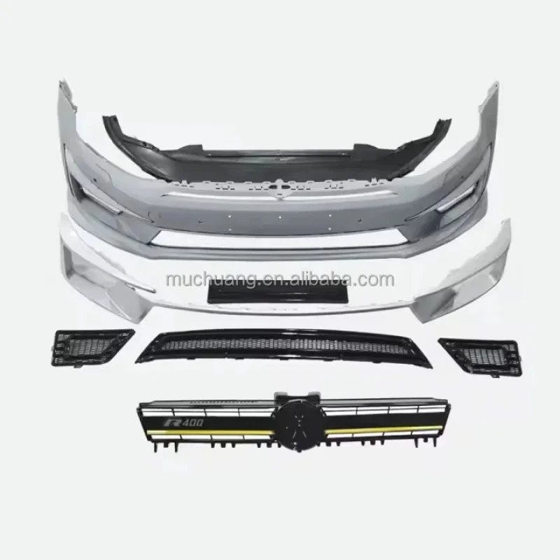 

V 2014-2017 Upgr Front Bumper Assy with Grille Modified Exterior Parts R400 Body Parts