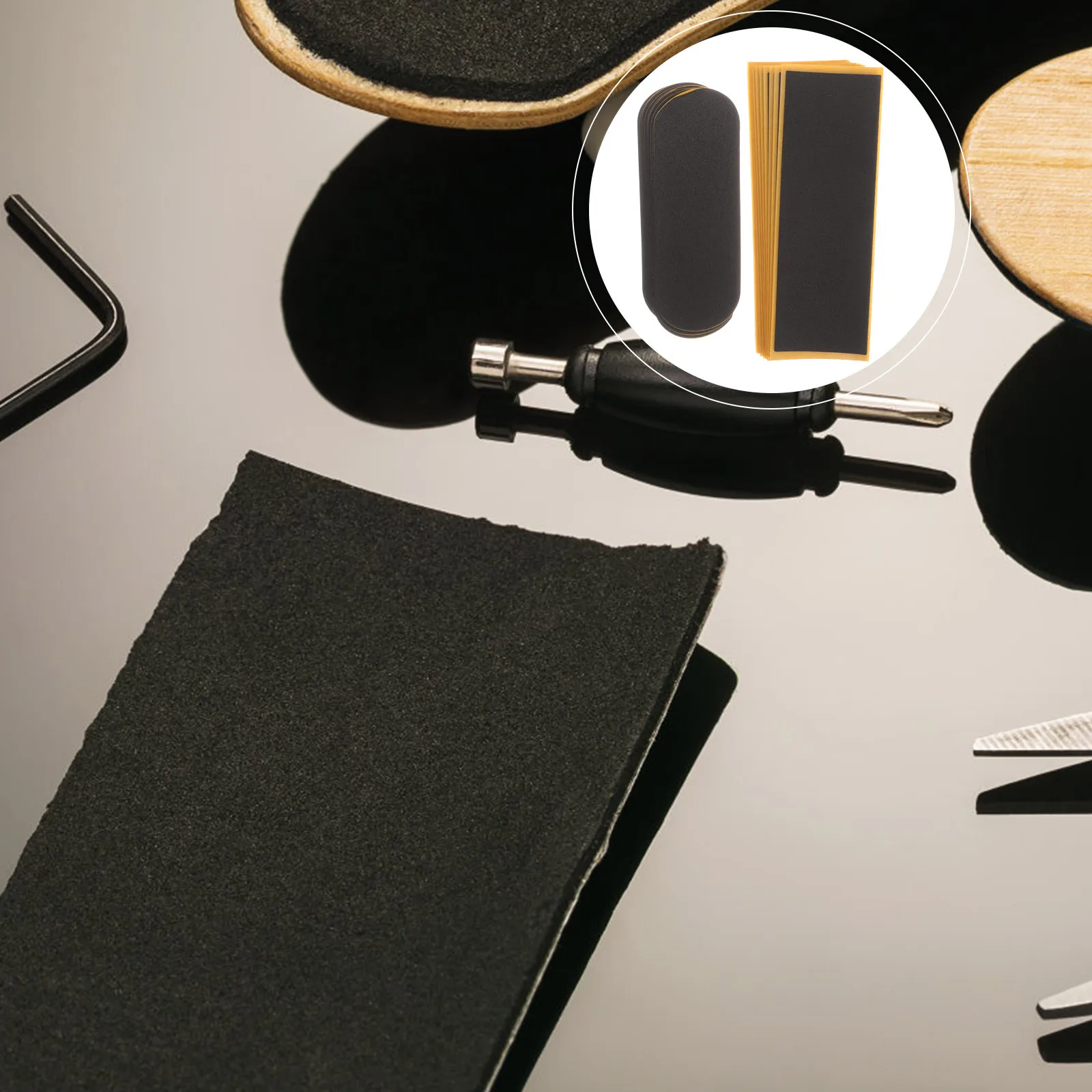 20 pçs fita de aperto de dedo antiderrapante adesivos de espuma leve forte adesão fitas de substituição para prática de skate de dedo