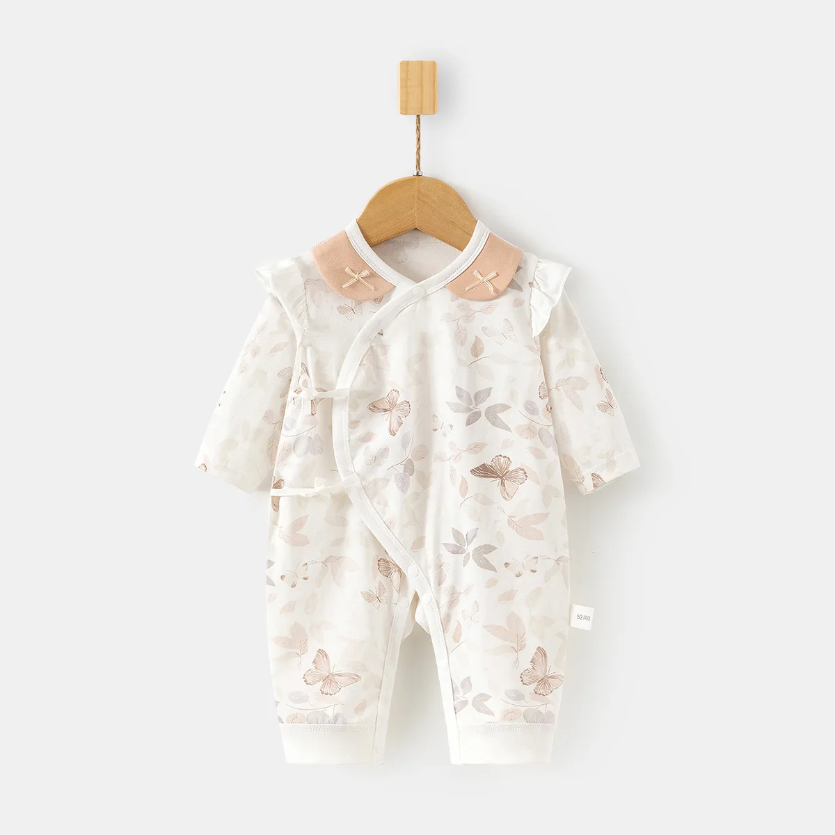 Neugeborenen-Strampler aus Eis-Sauerstoff-Baumwolle, Sommer-Dünner Einteiler für Babymädchen, Klimaanlagen-Raumkleidung, Baby-Strampler