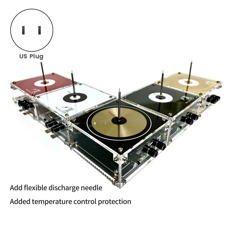 Coil Tool Gloeilamp Tool Voor Tesla Kunstmatig Bliksempatroon Storm Coil Elektronisch Zakvuurwerk Met US Plug Rood