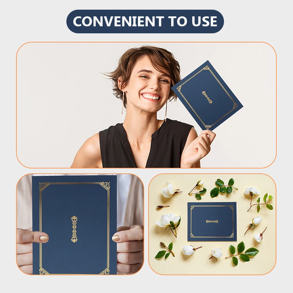 3 個の証明書カバー板紙卒業式用ディプロマホルダー賞状保護レターサイズ A4