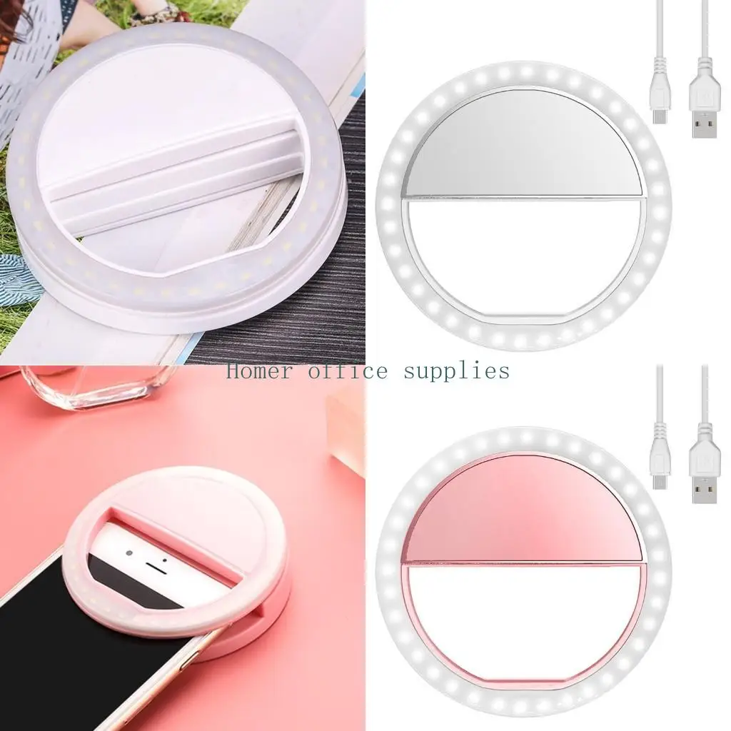 

K43B Live Broadcast Round Fill Light Tablet Cellphone Selfie Beauty Fill LED Ring Lamp Vlog Photography Light