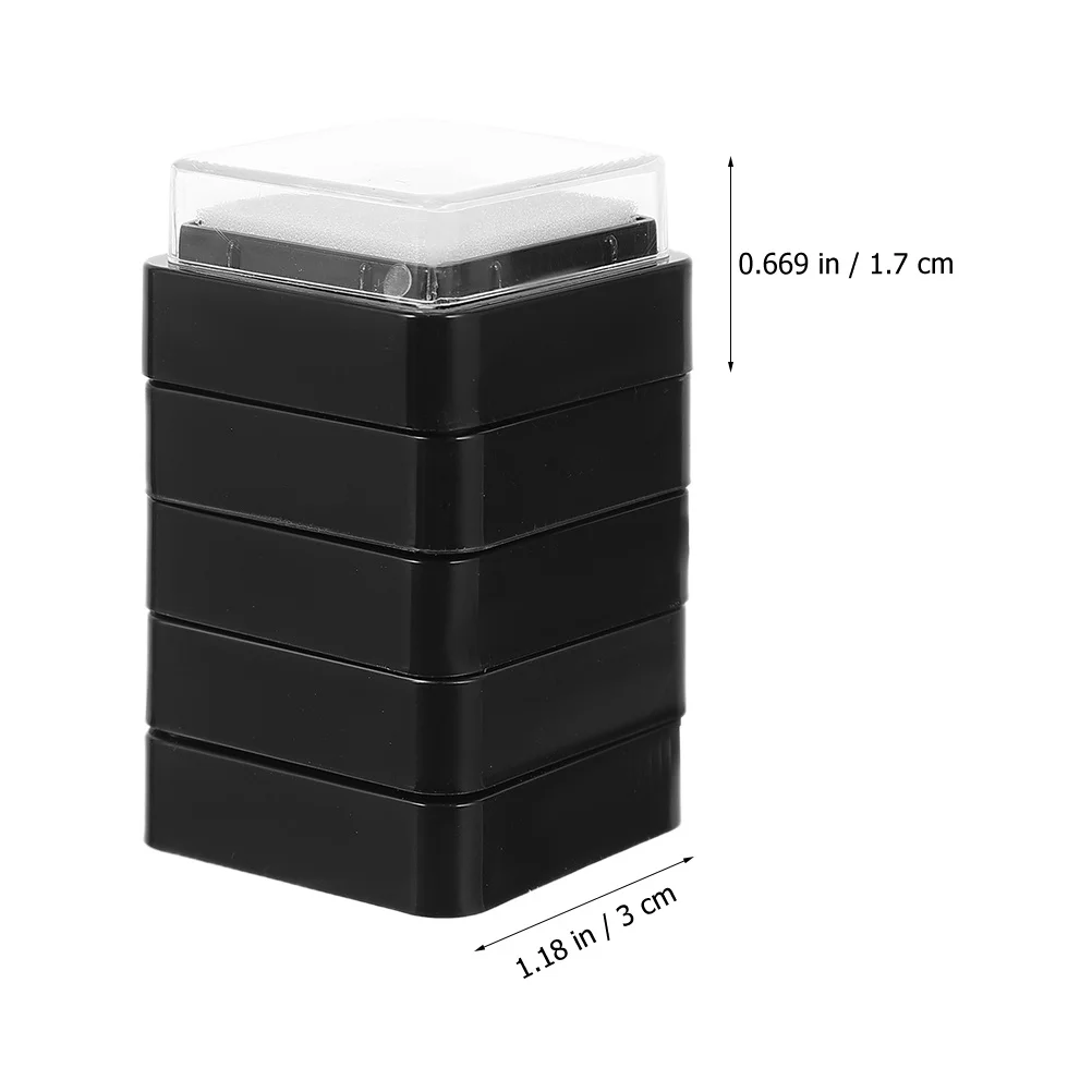 25pcs Blank Ink Pads Square Diy Craft Stamp Pads For Scrapbooking Fabric Paper Card Making Reusable Finger Print Art Handprint