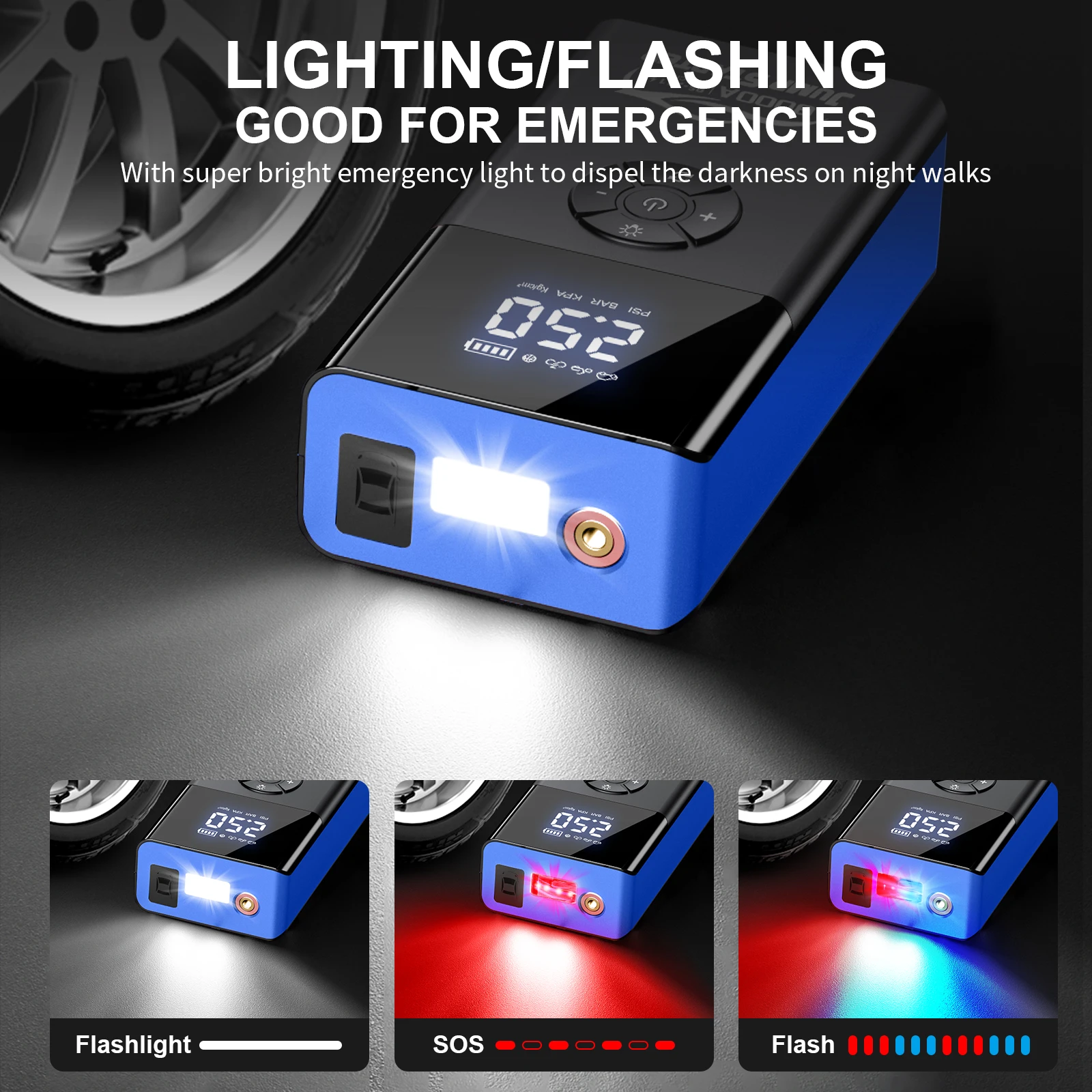 8000amp 180psi Auto Jumper Super Kompressor Tragbare 12v Batterie Booster Reifen Inflator 8000a Starthilfe Powerbank Mit Luftpumpe