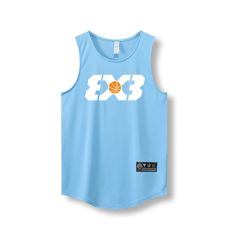 2024 Basketball Loose Men Running Vest Outdoor Street Gym Sleeveless Letter Print Shirt Quick Dry Fitness Bodybuilding Tank Tops