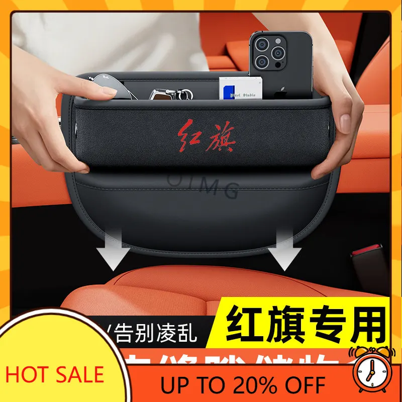 OIMG For Hongqi H5 H6 H9 HS5 HS7 EHS9 EQM5 Center Console Storage Box Seat Gap Organizer Interior Accessories Custom Fit