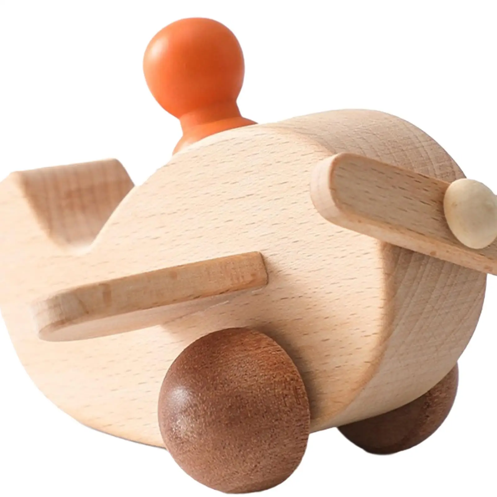 Giocattoli in Legno a Forma di Aeroplano Montessori, Modello Educativo per Abilità Motorie Fini, Regalo per Bambini e Bambine