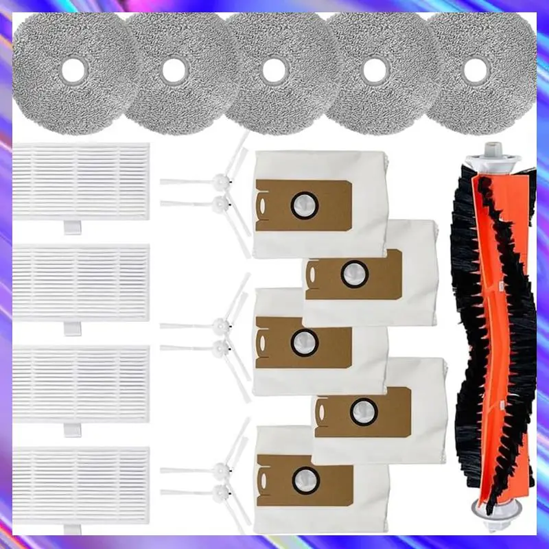 

BAAD For Ultenic MC1 Vacuum Cleaner Parts Main Side Brush Hepa Filter Roller Mop Pads Dust Bags Accessories Kit