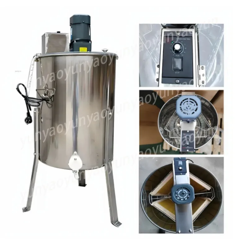2-Frame Electric [26 Inner Frame] Electric Honey Shaker Stainless Steel Automatic Spleen Shaker Mouth Beekeeping Equipment