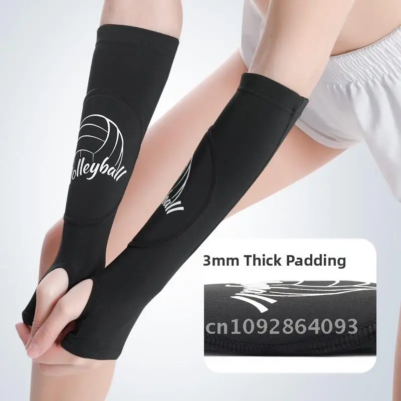 

Breathable Thickened Anti-Collision Sports Elbow Guard Wrist Protector for Volleyball Basketball Tennis - Finger Covering