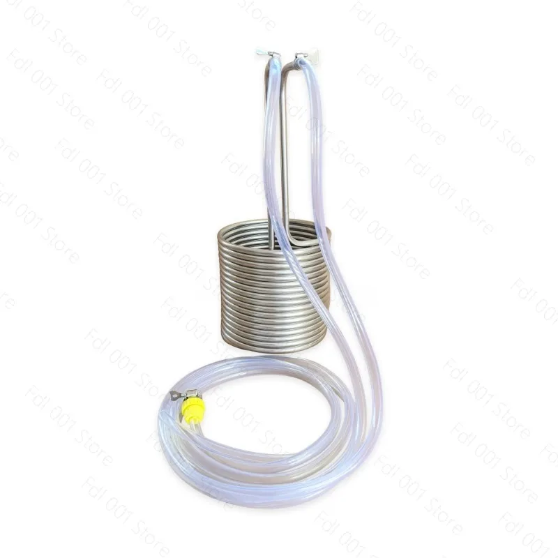 Stainless Steel Beer Cooling Coil Home Brew Fast Cooling Beverage Chiller Accessory 1/2'' Female NPT Ends Soda Refrigeration