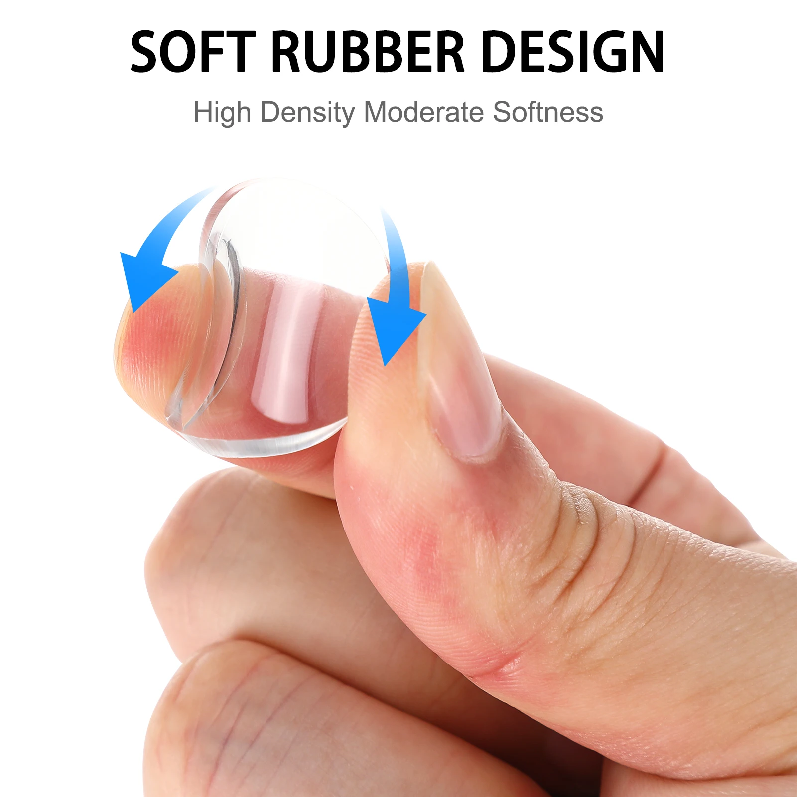 

10pcs Suction Cup Gaskets Transparent Red Wood Furniture Glass Soft Pad 25mmx3 Easy Stick Remove Home Decoration