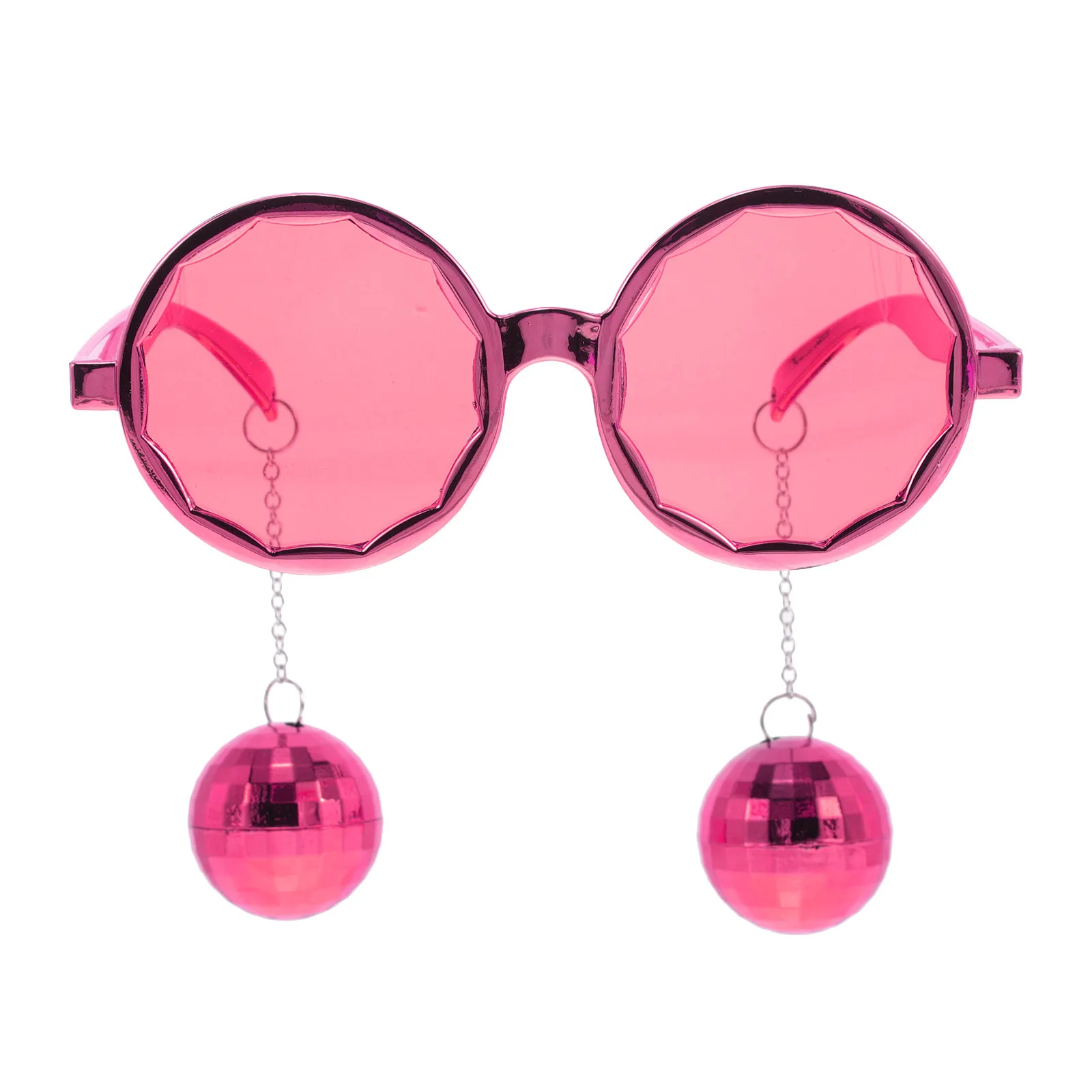 

Disco Ball Sunglasses Mirror Eyewear Party Accessories Violet Frameless Retro Fun Glasses for Women Men Birthday Festival Photo