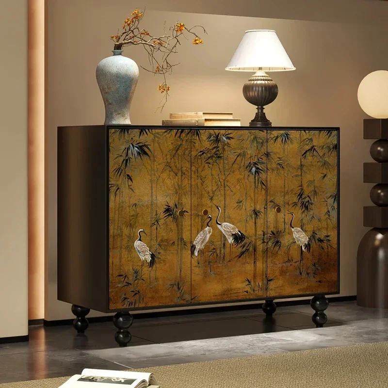 A  Hallway .Sideboard Cabinet Chinese Style Retro .Living Room Aisle Tailstock Storage.