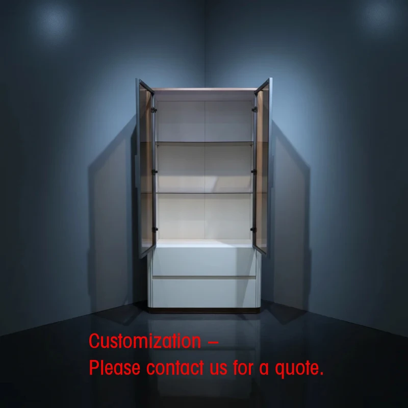 custom.Customizable Italian Style Wood Sideboard Advanced Tempered Glass Showcases Wine Cabinet