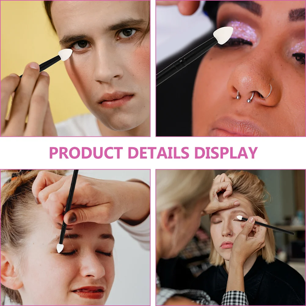 Set di pennelli per ombretto da 4 pezzi Pennelli per trucco glitter Applicazione uniforme Accessori per strumenti per trucco occhi da viaggio