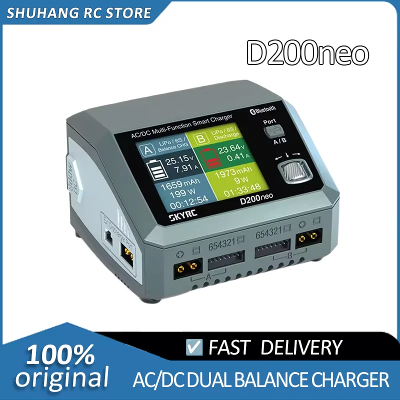

SkyRC D200neo 800W AC/DC Multi-Function Smart Charger for RC Model Car LiPo Battery