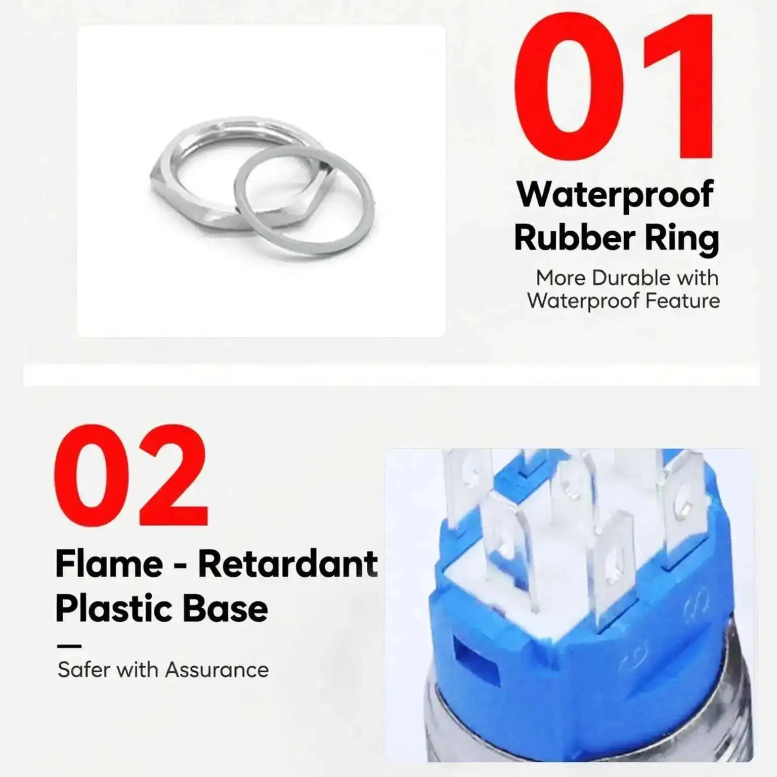 اثنين/ثلاثة ألوان مصباح ليد مفتاح بـزر دفع معدني 12/16/19/22/25 مللي متر إعادة تعيين لحظة/الذاتي قفل جرس الباب ملحقات الكمبيوتر