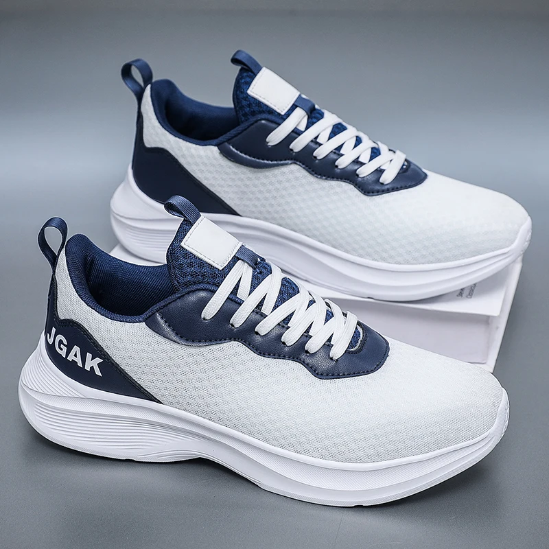 

2025 хит продаж, осенняя сетчатая мужская спортивная обувь, дышащие марафонские мягкие кроссовки, универсальная прогулочная обувь для поездок на работу