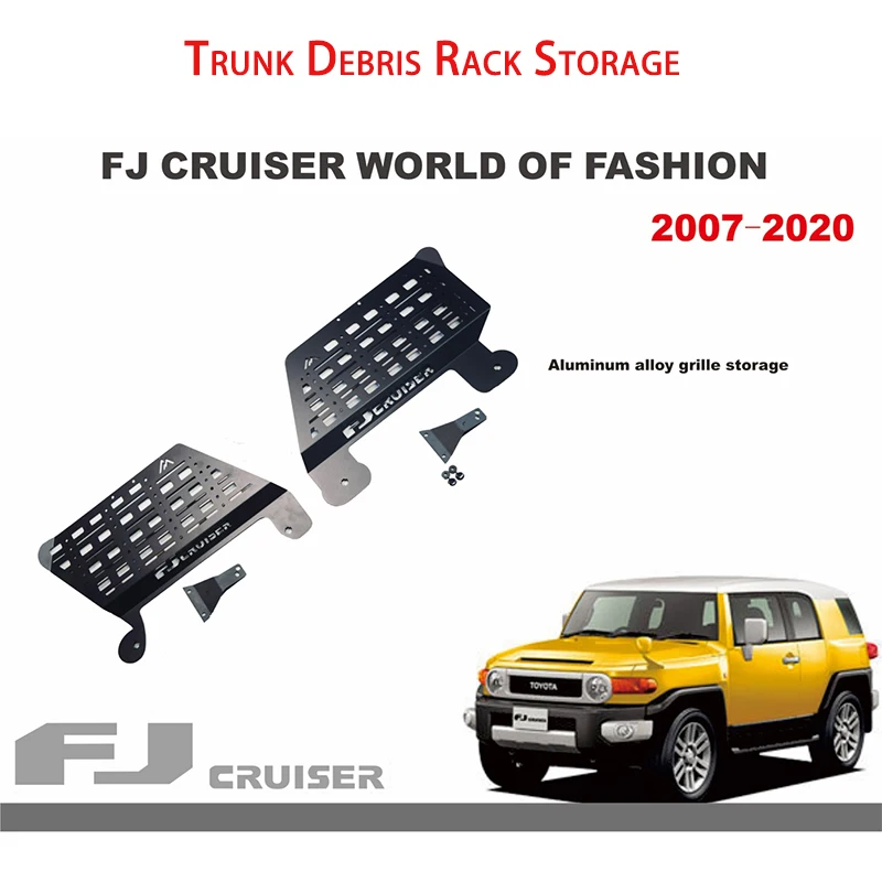 

Trunk Box Stowing Tidying For Toyota FJ Cruiser Side Window Storage Shelf Rear Trunk Debris Rack Storage Modification Accessorie