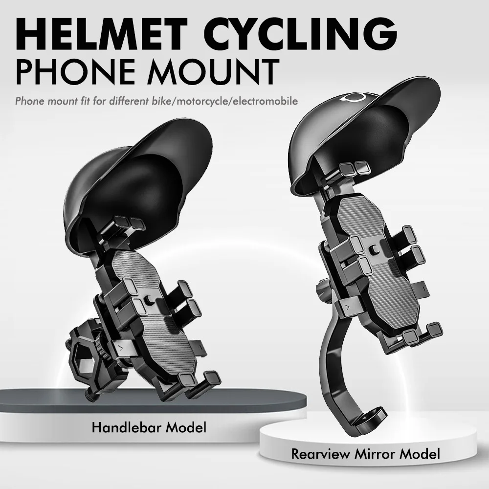 

Motorbike Rainproof Octopus Mobile Phone Helmet Holder Bicycle Umbrella Phone Bracket Helmet Creative Mini Parasol Sun Shade
