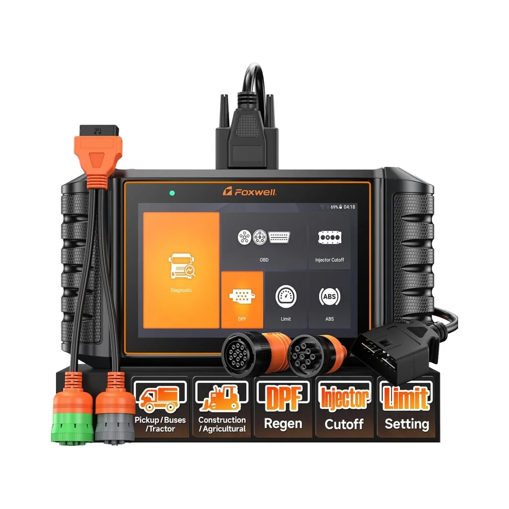

For FOXWELL HD500 Heavy Duty Truck Scanner Full System Diesel Diagnostic Scan Tool for Cummins Detroit Caterpillar Engine Analyz