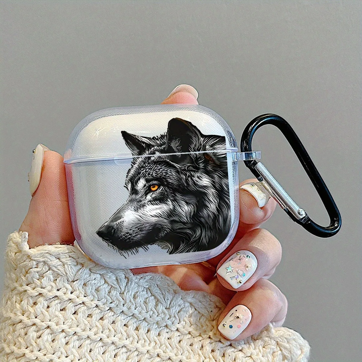 

Wild Animal Wolf Earbuds Case for AirPods 4/3/2/1 Earphone Case For AirPods Pro/Pro3/Pro2 Shockproof Soft TPU Protective Cover