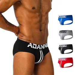 4 Color Men Underwear Sexy Jock Straps Calzoncillos Tanga Hombre G-string Thongs Gay Briefs Sexy Jockstrap