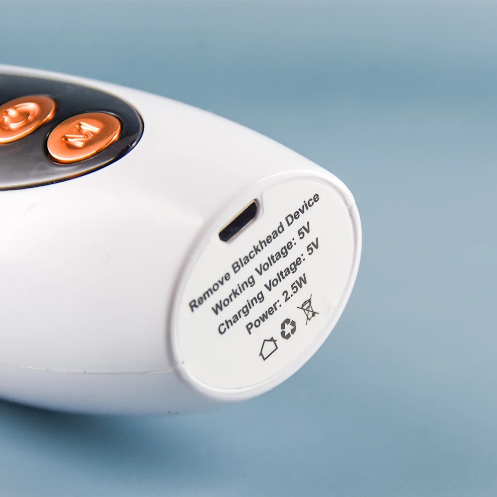 المكتبة الذكية الجمال باليد العلامة الخاصة مزيل الرؤوس السوداء مع شفط فراغ منظف المسام USB قابلة للشحن Blackhea