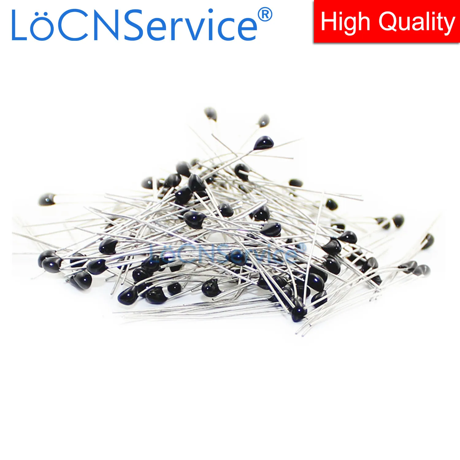 500PCS NTC Thermistor Thermal Resistor MF52 NTC-MF52AT 1K 2K 3K 4.7K 5K 6.8K 10K 15K 20K 30K 40K 47K 50K 100K 1% 3950 Ohm R