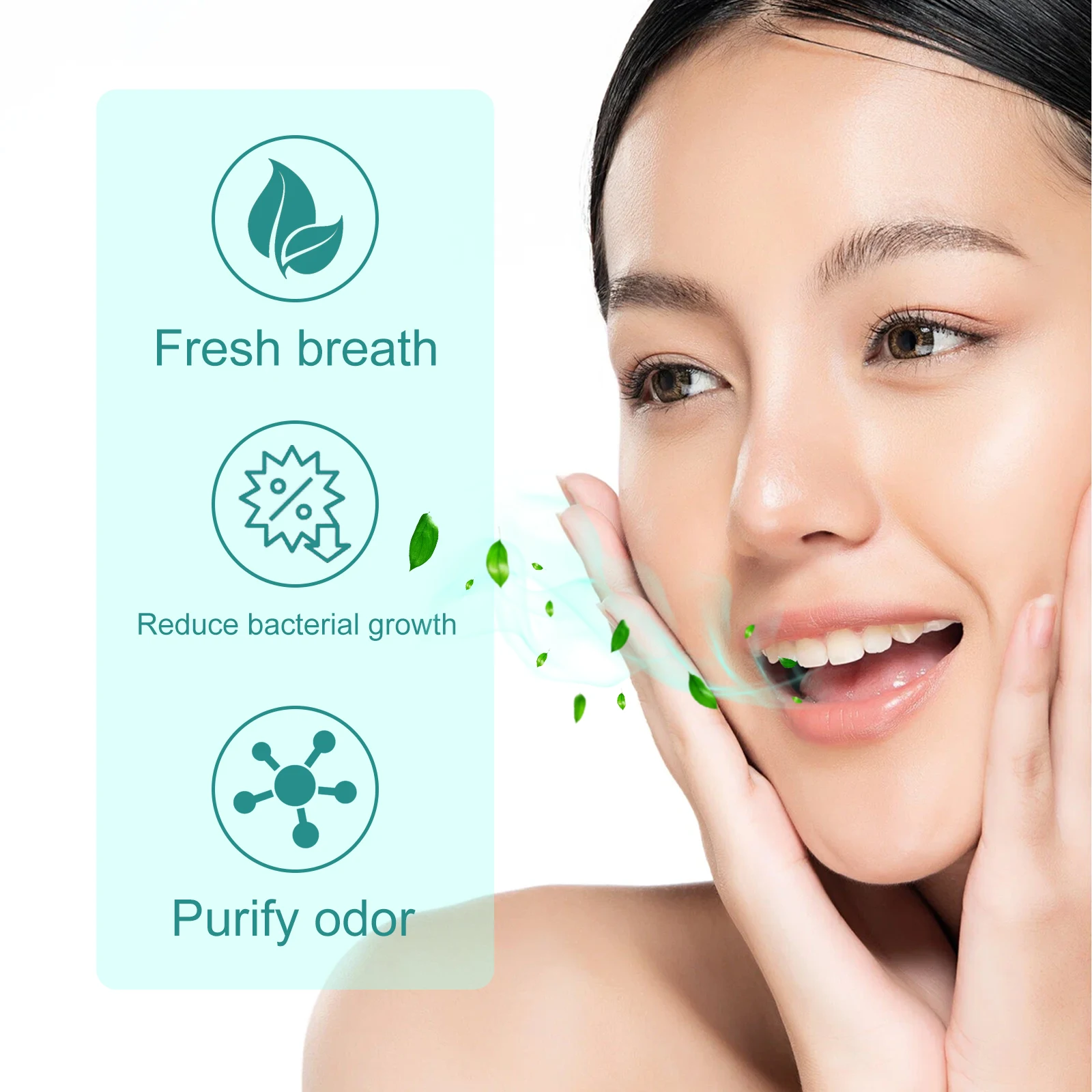 Fresh Breath Essence Mint Oil Squeeze Pump Head Drop Remove Bad Breath Oral Cleaning Liquid Purify Odor Portable Fresheners 30ml