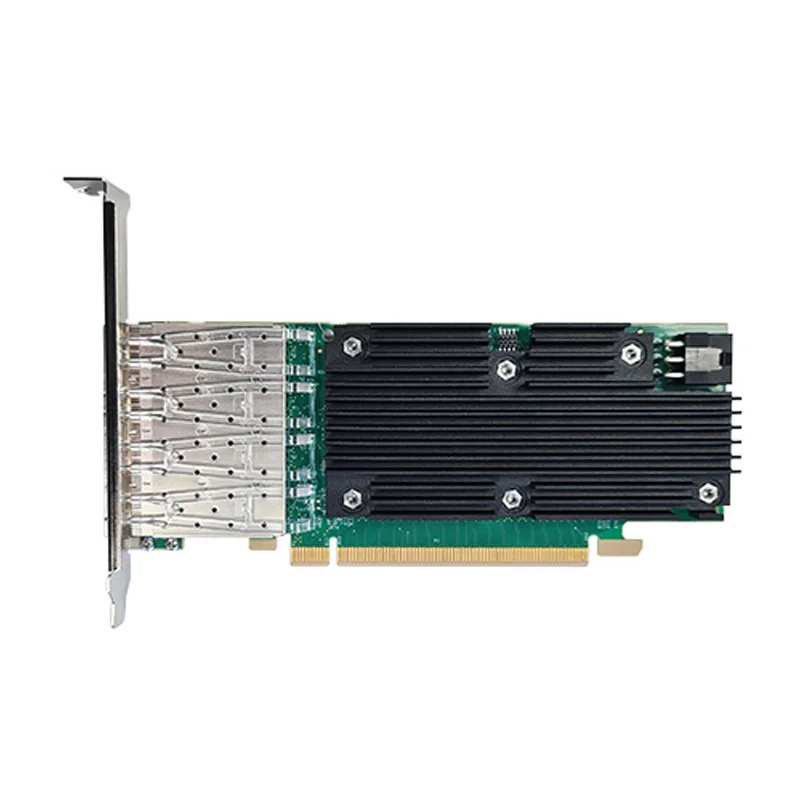 6COM  E810-CAM1 Network Interface Card, 25G Quad-Port SFP28, PCIe 4.0 x 16, Half & Full Bracket