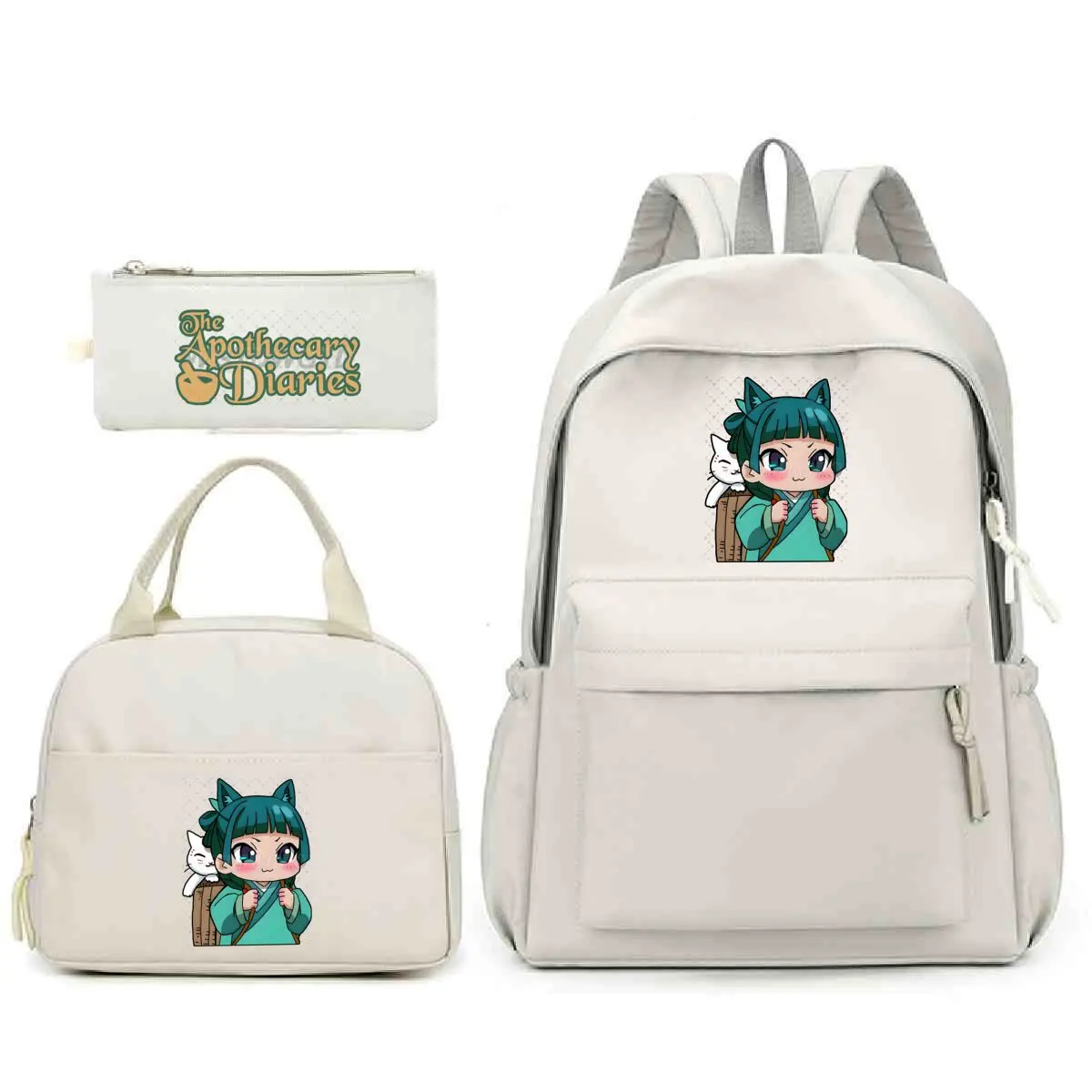 

The Apothecary Diaries Backpack for Girls School Backpack Shoulder Bag Teens Anime The Apothecary Diaries Maomao Schoolbag 3pcs