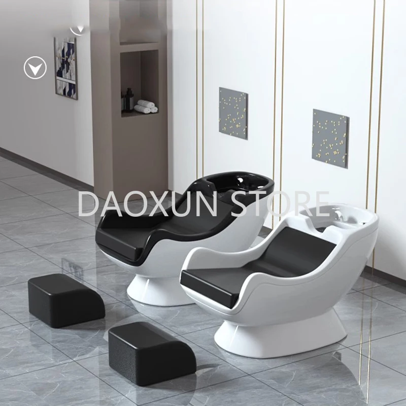 Water Circulation Shampoo Chair Ergonomics Shower Head Hair Salon Equipments Chair Luxury Shampouineuse Salon Furniture MQ50SC