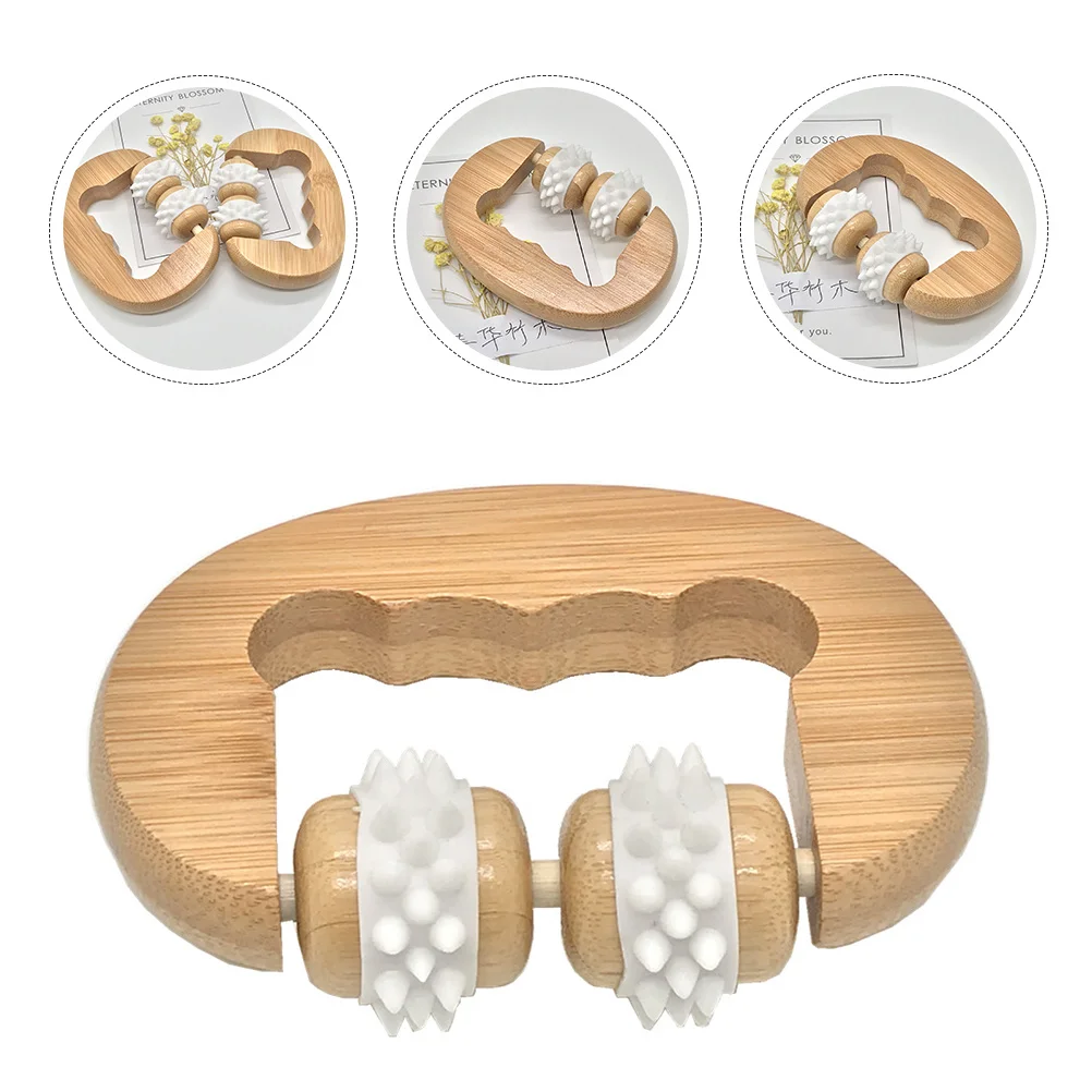 

1Pcs Handheld Massager Ergonomic Design Manual Rolling Massager for Body Muscle Relaxation and Blood Circulation Improvement