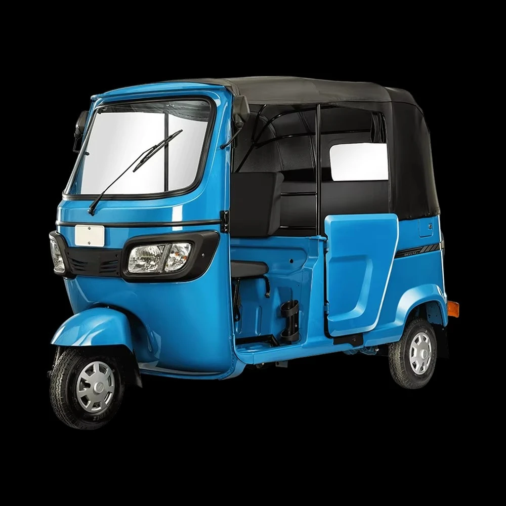 Electric and Motorized 3-Wheel Tuk Tuk Passenger Auto Rickshaw Taxi Vehicle with Closed Body Type