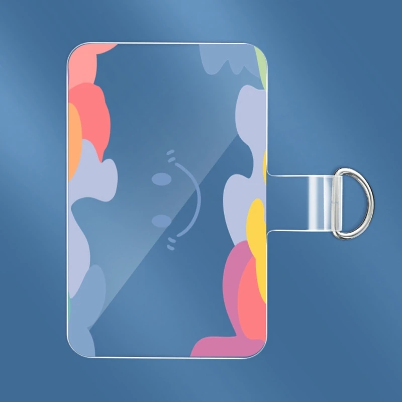 Dropship Phone Lanyard Patches Pad Tether Tab Phone Strap Connector with Metal Rings