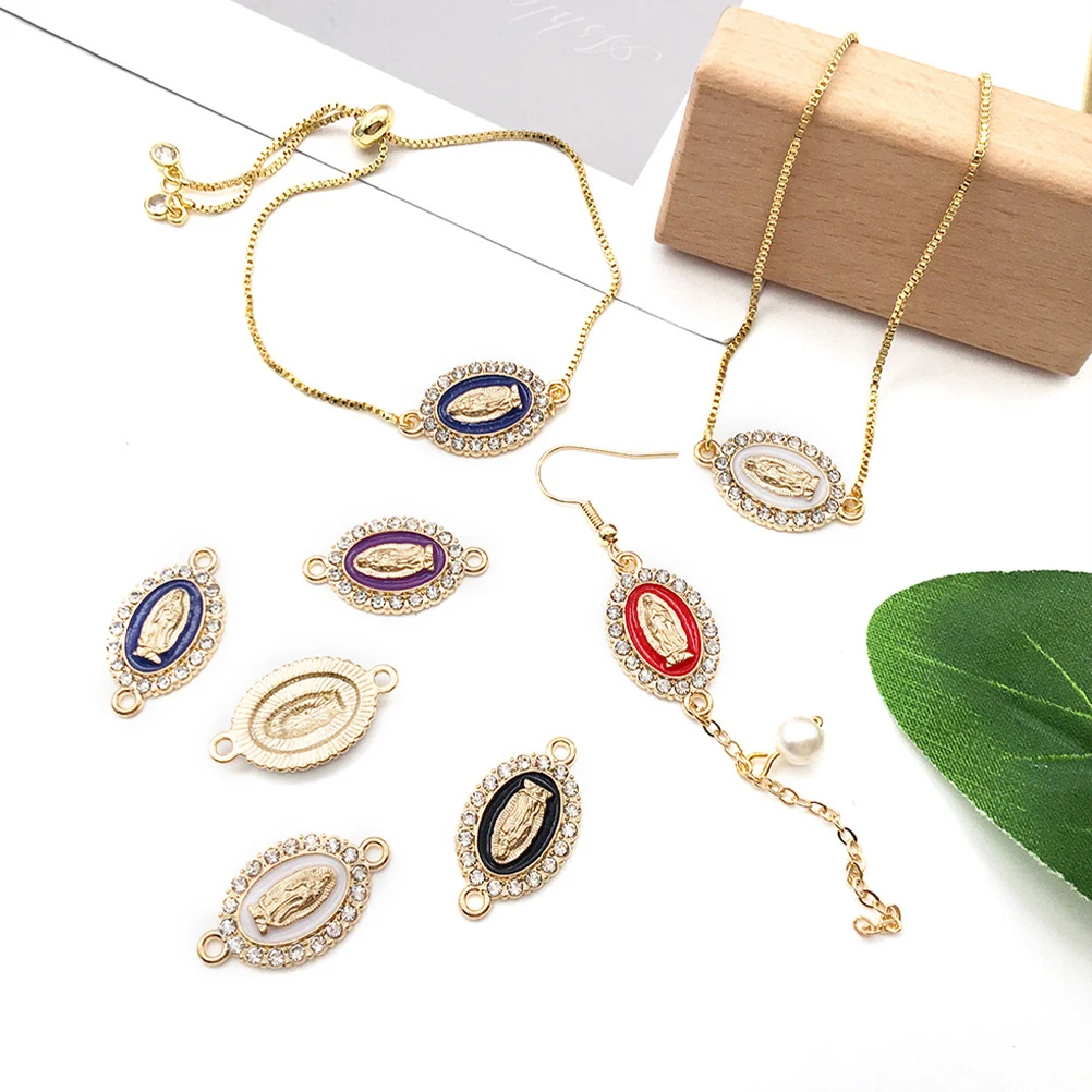 

18 Pcs Zinc Alloy Jewelry Pendants Virgin Charms for Crafts Necklace Bracelet Making Creative Earring Anklet