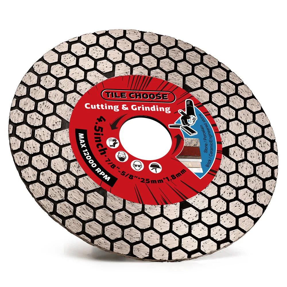 115mm Tile Cutting Blade Diamond Porcelain Blade for Cutting and Grinding Porcelain Tile Granite Marble