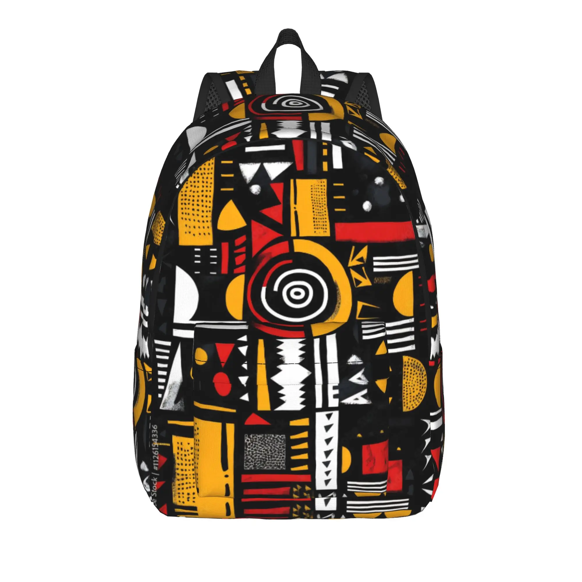

Traditional Ethnic Tribal Colorful Pattern Teenage Backpack Sports High School Business Kizomba Daypack Laptop Shoulder Bag