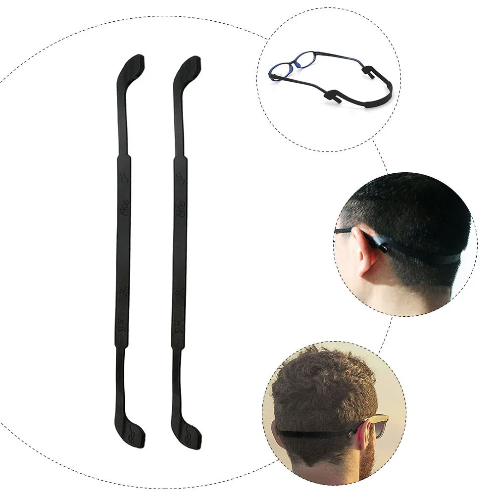 

2 pcs Anti-Skid Rope For Glasses Elastic Silicone Eyeglass Holder Strap Sunglasses Lanyard Eyewear Fixing Accessories Labor
