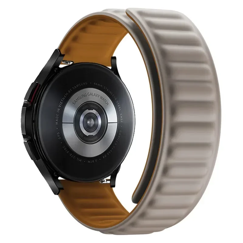 20mm 22mm Band for Samsung galaxy watch 4/classic 46mm/5 pro/active 2 Magnetic Silicone bracelet Huawei watch gt 2/3/Pro strap