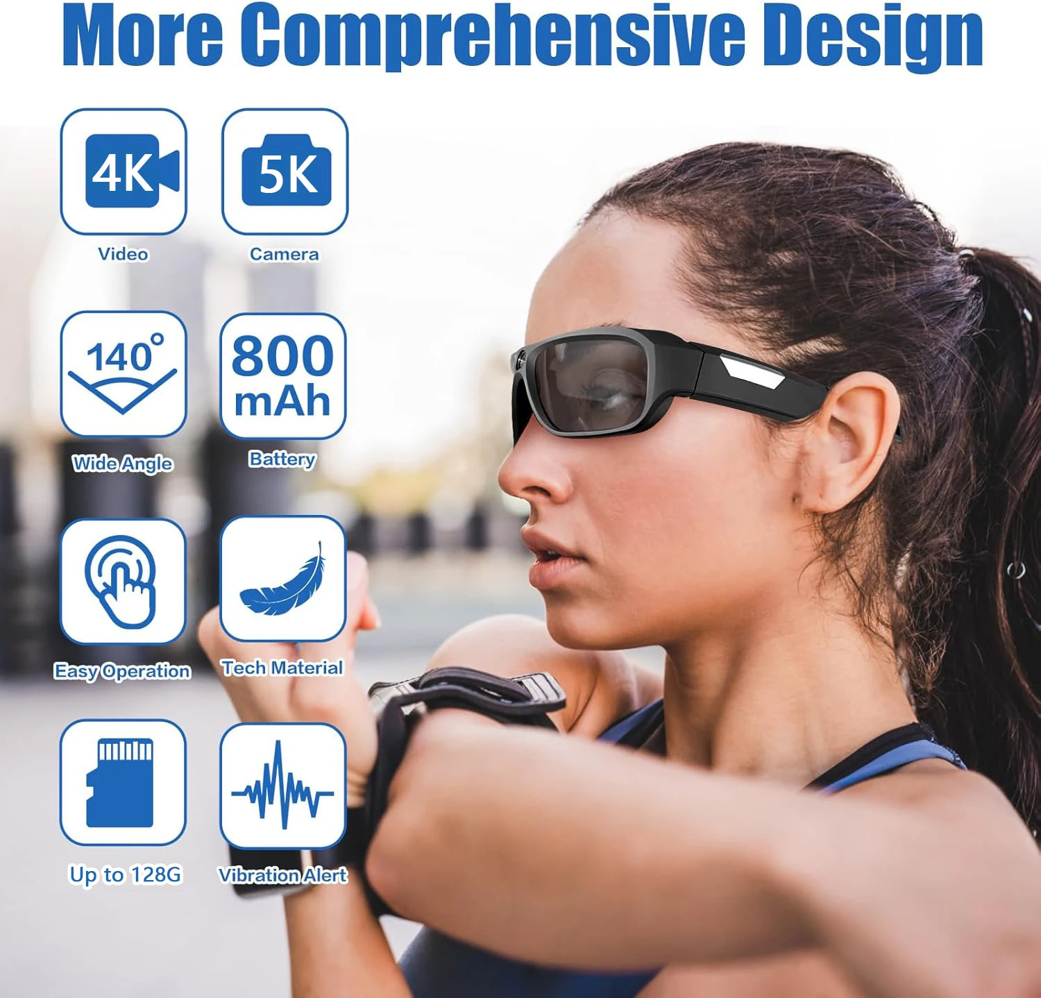 Cycling Cameras Sunglasses For Photography And Video Recording Software Digital Ultra Hd Mic Professional Security Outdoor 4K