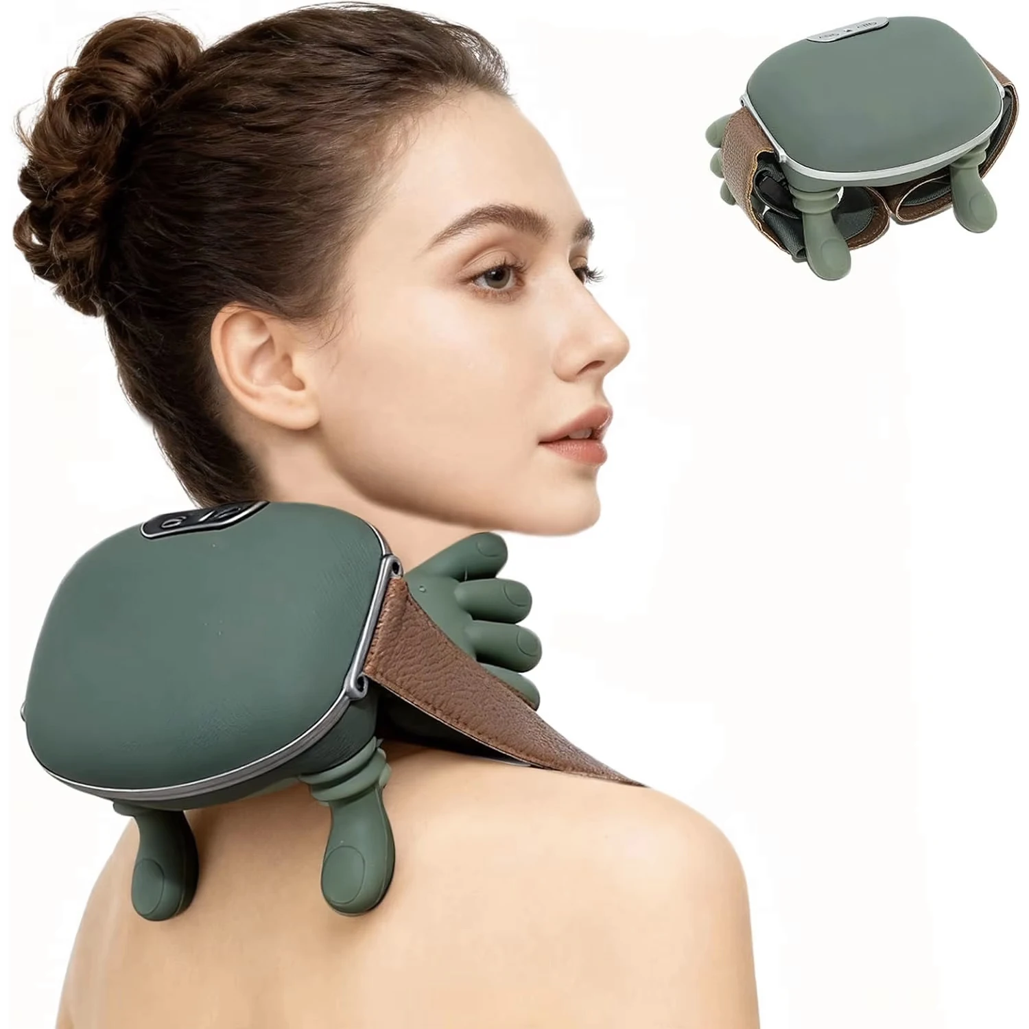 

Bionic Finger Neck Shoulder Massager Wireless Neck Cervical Trapezius Kneading Massage Shawl Brushless Motor Neck masajeador