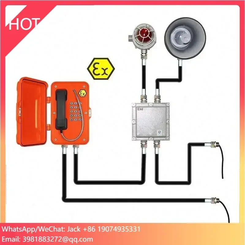 

Analogue Mining Explosion proof telephone and ATEX Weatherproof Coal Mine Telephone with phone hood