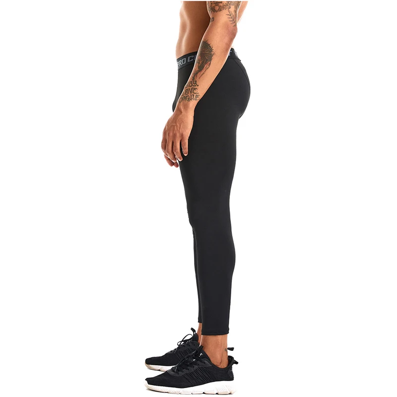 Men Compression Tight Leggings Running Sports Male Workout Bottoms Trousers Jogging Dry Yoga Pants Quick Fitness Training