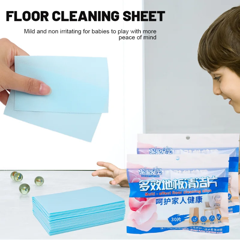 90//60/30PCS Floor Cleaner Cleaning Sheet Mopping The Floor Wiping Wooden Floor Tiles Cleaner Powder Laminate Household Hygiene