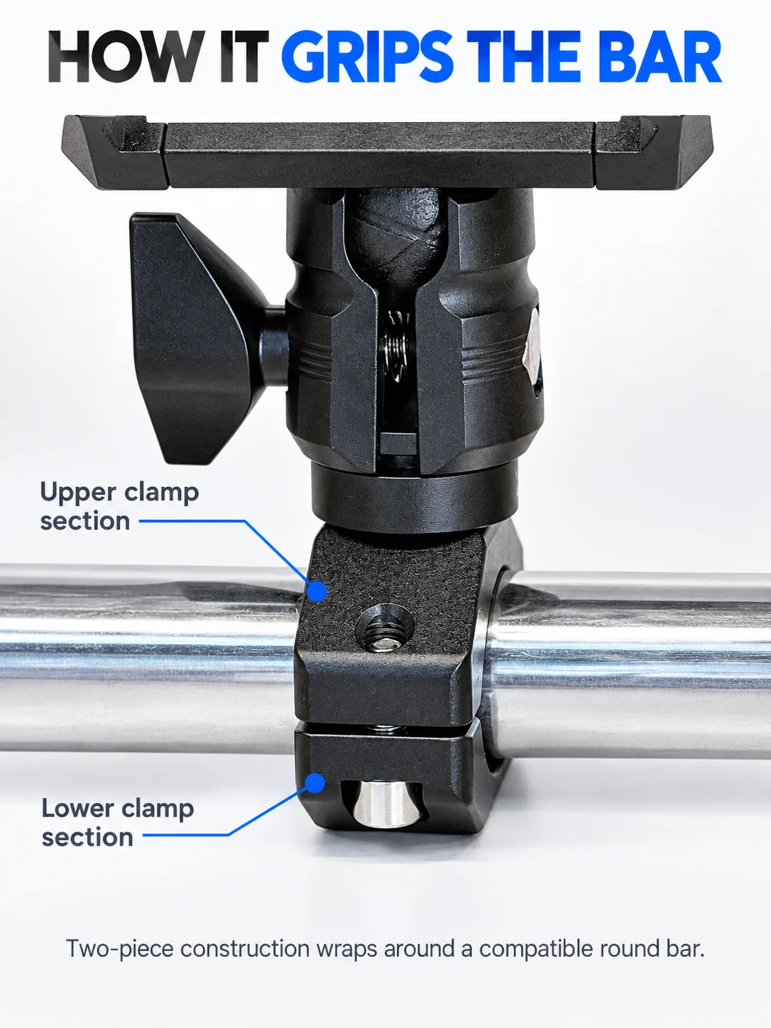 Handlebar mount component detail