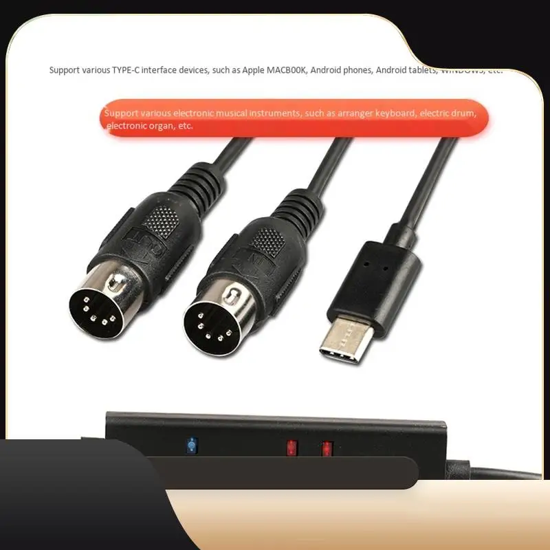 

Doremidi MTU-11 MIDI-кабель USB C типа C USB MIDI-конвертер со световым индикатором для Android-T44C